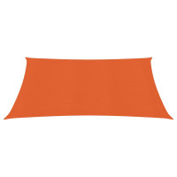 Produktbild för Solsegel 160 g/m² orange 2,5x3 m HDPE