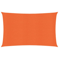 Produktbild för Solsegel 160 g/m² orange 3,5x5 m HDPE