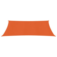 Produktbild för Solsegel 160 g/m² orange 3,5x5 m HDPE