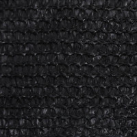Produktbild för Solsegel 160 g/m² svart 6x6 m HDPE