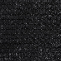 Produktbild för Solsegel 160 g/m² svart 3x6 m HDPE
