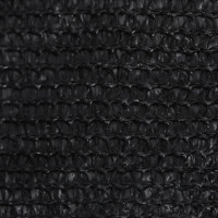 Produktbild för Solsegel 160 g/m² svart 4x7 m HDPE