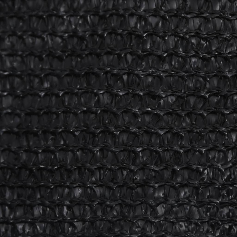 Produktbild för Solsegel 160 g/m² svart 3x3x4,2 m HDPE