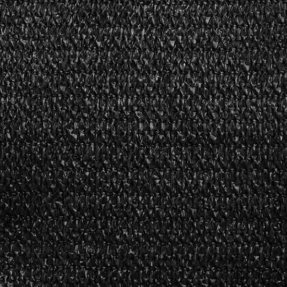 Produktbild för Solsegel 160 g/m² svart 4/5x3 m HDPE