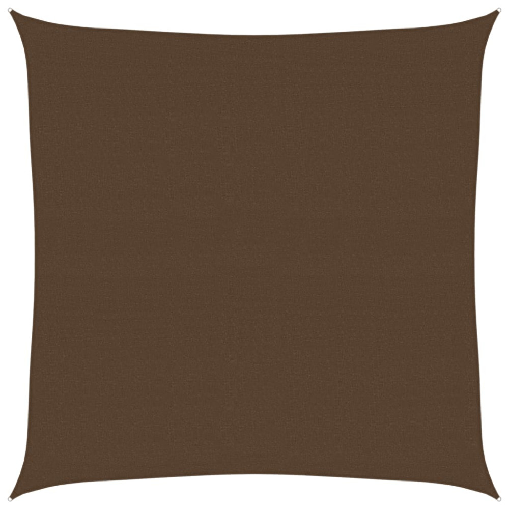Produktbild för Solsegel 160 g/m² brun 5x5 m HDPE