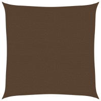 Produktbild för Solsegel 160 g/m² brun 5x5 m HDPE