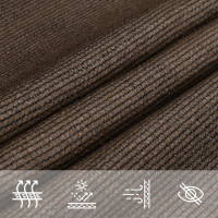 Produktbild för Solsegel 160 g/m² brun 5x5 m HDPE
