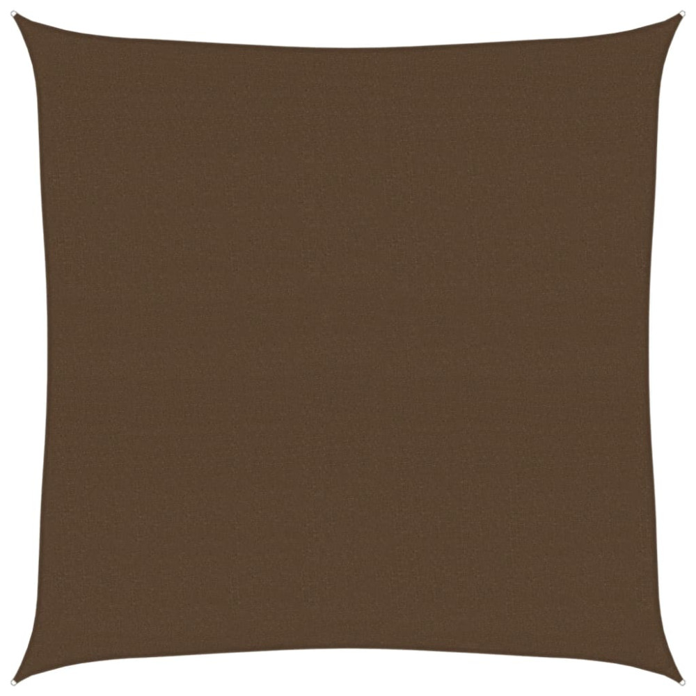 Produktbild för Solsegel 160 g/m² brun 6x6 m HDPE