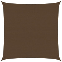 Produktbild för Solsegel 160 g/m² brun 6x6 m HDPE