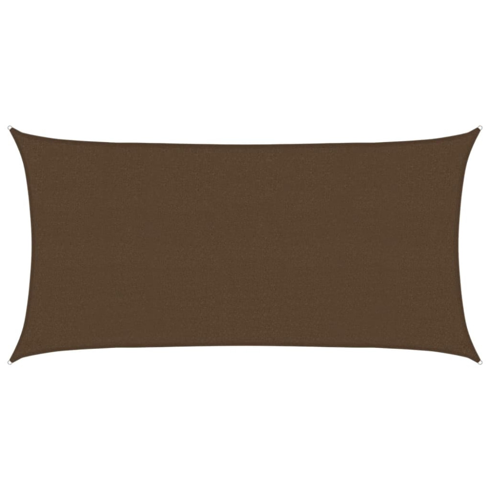 Produktbild för Solsegel 160 g/m² brun 2x4 m HDPE