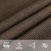 Produktbild för Solsegel 160 g/m² brun 2x4 m HDPE