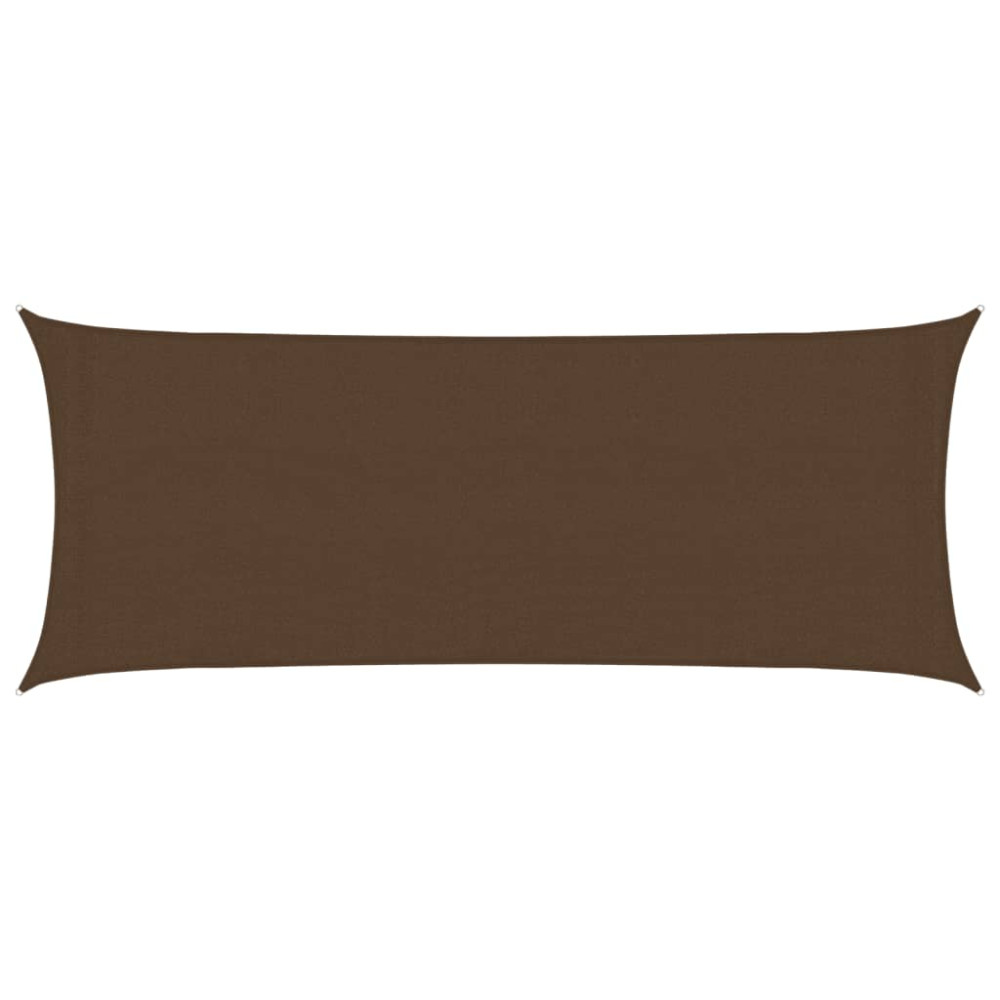 Produktbild för Solsegel 160 g/m² brun 2x5 m HDPE