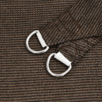 Produktbild för Solsegel 160 g/m² brun 2x5 m HDPE