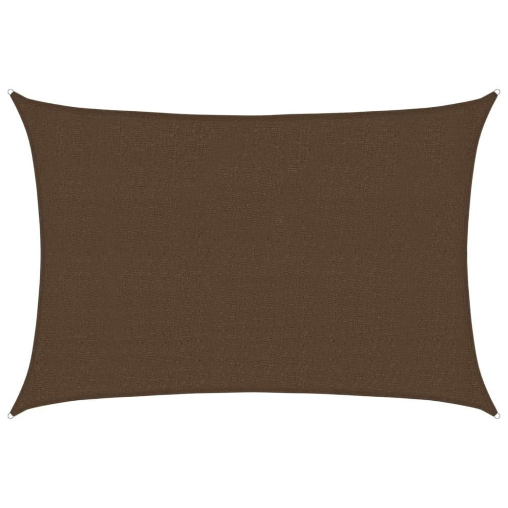 Produktbild för Solsegel 160 g/m² brun 2,5x4 m HDPE