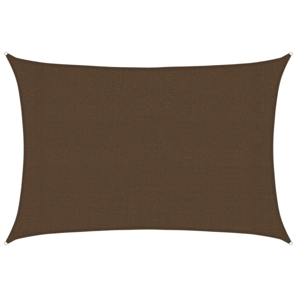 Produktbild för Solsegel 160 g/m² brun 3x4 m HDPE