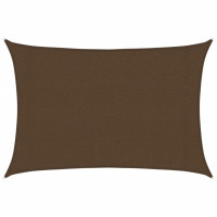 Produktbild för Solsegel 160 g/m² brun 3x5 m HDPE