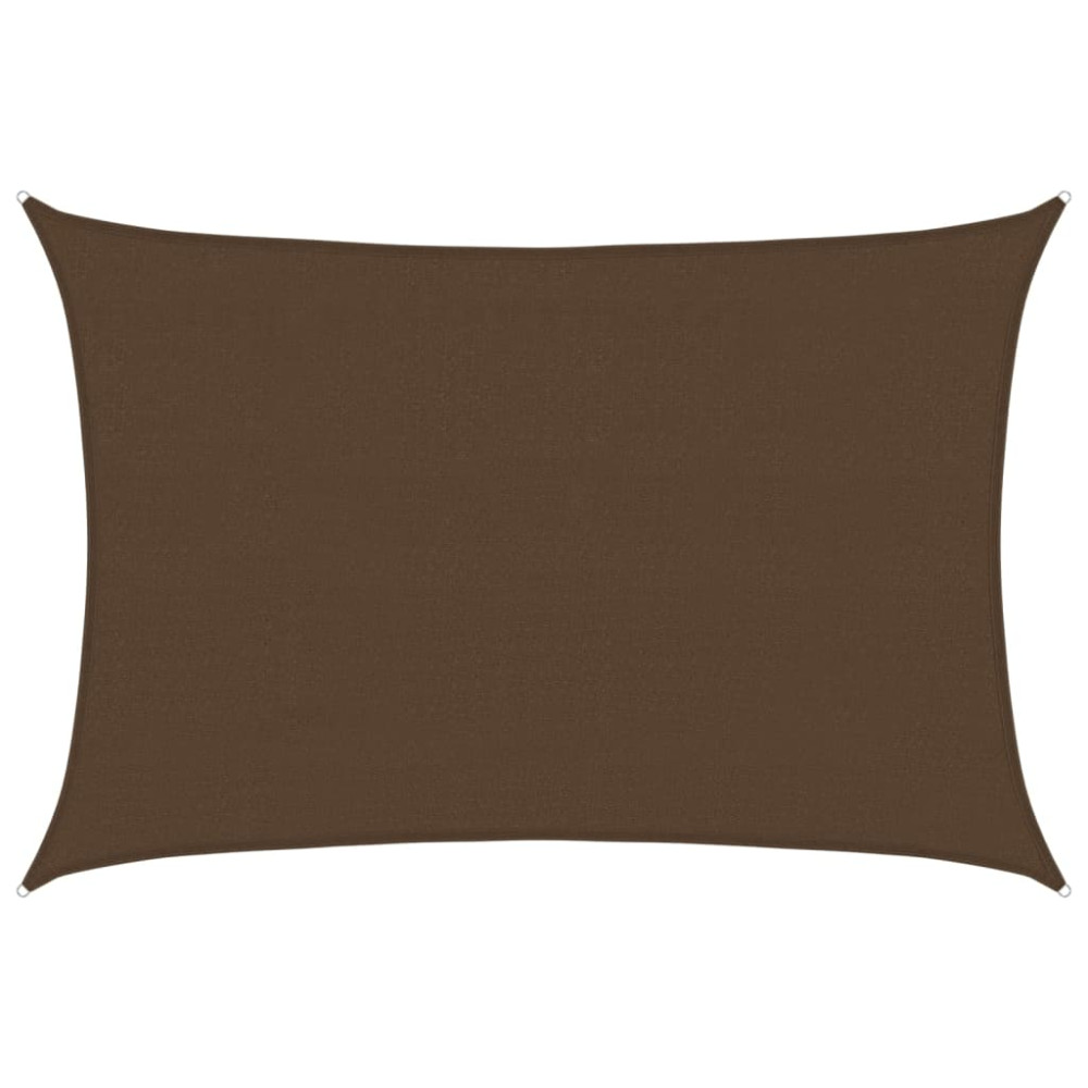 Produktbild för Solsegel 160 g/m² brun 4x6 m HDPE