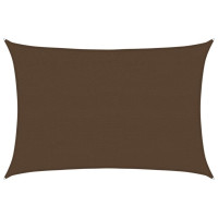Produktbild för Solsegel 160 g/m² brun 4x6 m HDPE