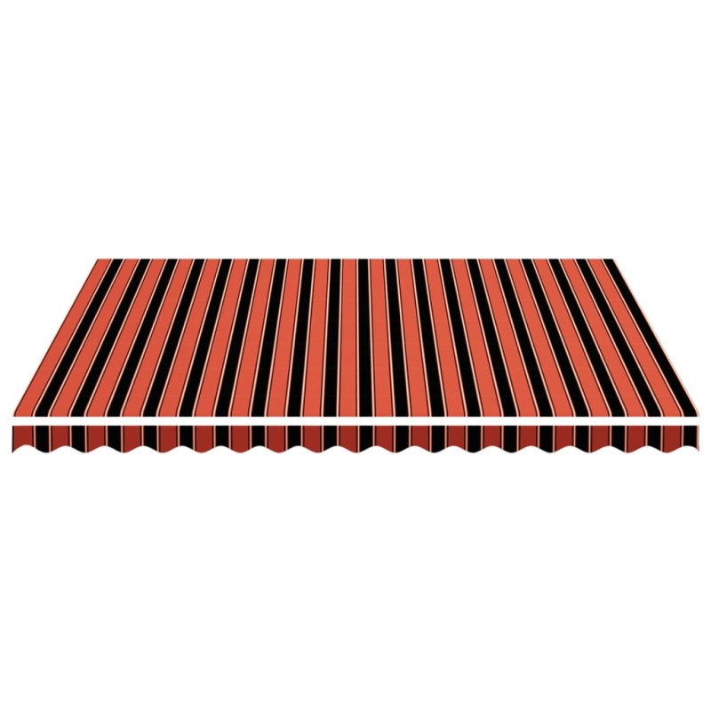 Produktbild för Markisväv orange och brun 4,5x3,5 m