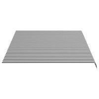 Produktbild för Markisväv antracit och vit 4x3 m