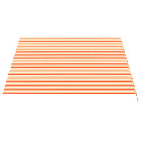 Produktbild för Markisväv gul och orange 3,5x2,5 m
