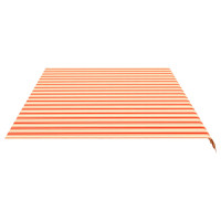 Produktbild för Markisväv gul och orange 6x3,5 m