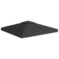 Miniatyr av produktbild för Paviljongtak med ventilering 310 g/m² 3x3 m svart