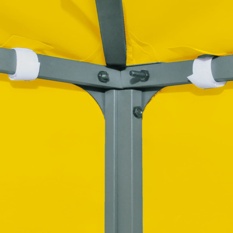 Produktbild för Paviljongtak med ventilering 310 g/m² 3x3 m gul
