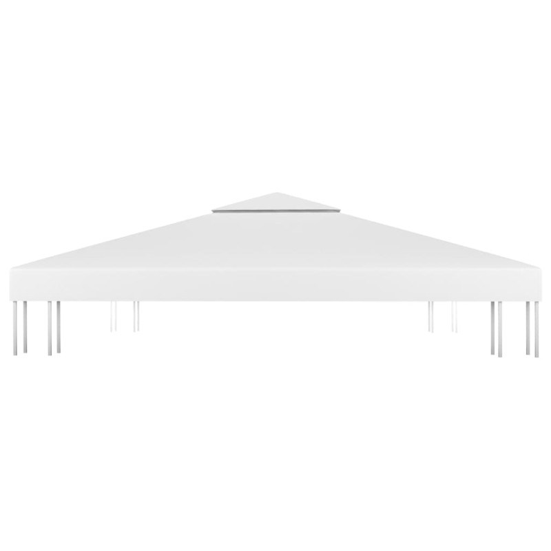 Produktbild för Paviljongtak med ventilering 310 g/m² 3x3 m vit