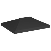 Miniatyr av produktbild för Paviljongtak 270 g/m² 4x3 m svart
