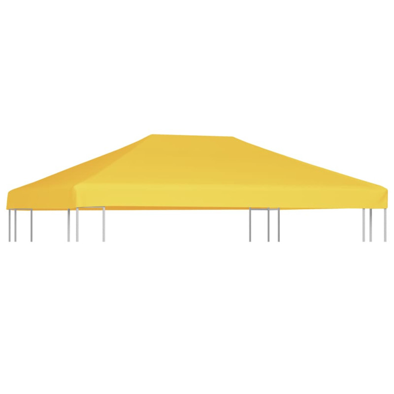 Produktbild för Paviljongtak 270 g/m² 4x3 m gul