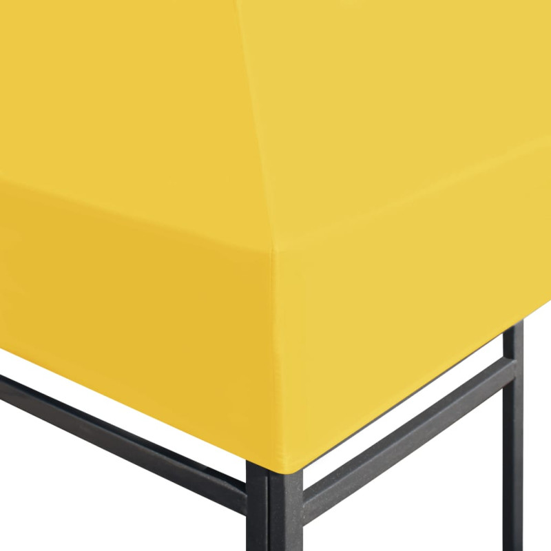 Produktbild för Paviljongtak 270 g/m² 4x3 m gul