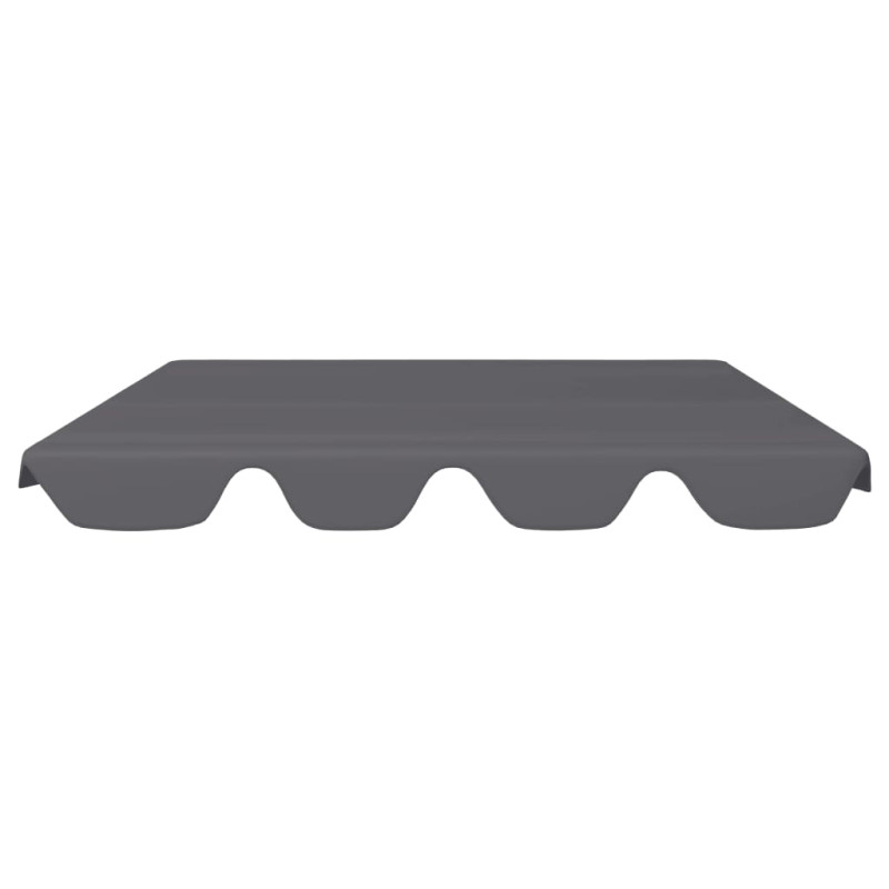 Produktbild för Reservtak för hammock antracit 188/168x145/110cm