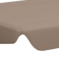 Produktbild för Reservtak för hammock taupe 188/168x145/110 cm