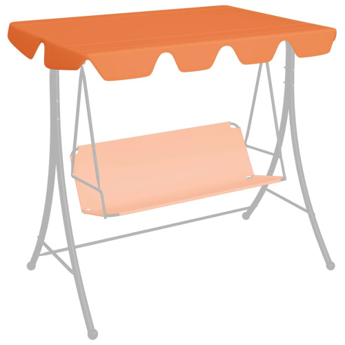 vidaXL Reservtak för hammock orange 188/168x145/110 cm