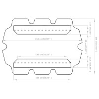 Miniatyr av produktbild för Reservtak för hammock svart 150/130x105/70 cm