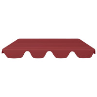 Produktbild för Reservtak för hammock vinröd 150/130x105/70 cm