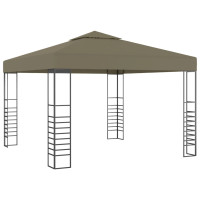 Produktbild för Paviljong 3x3 m taupe 180 g/m²