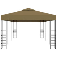 Produktbild för Paviljong 6x3x2,7 m taupe 180 g/m²