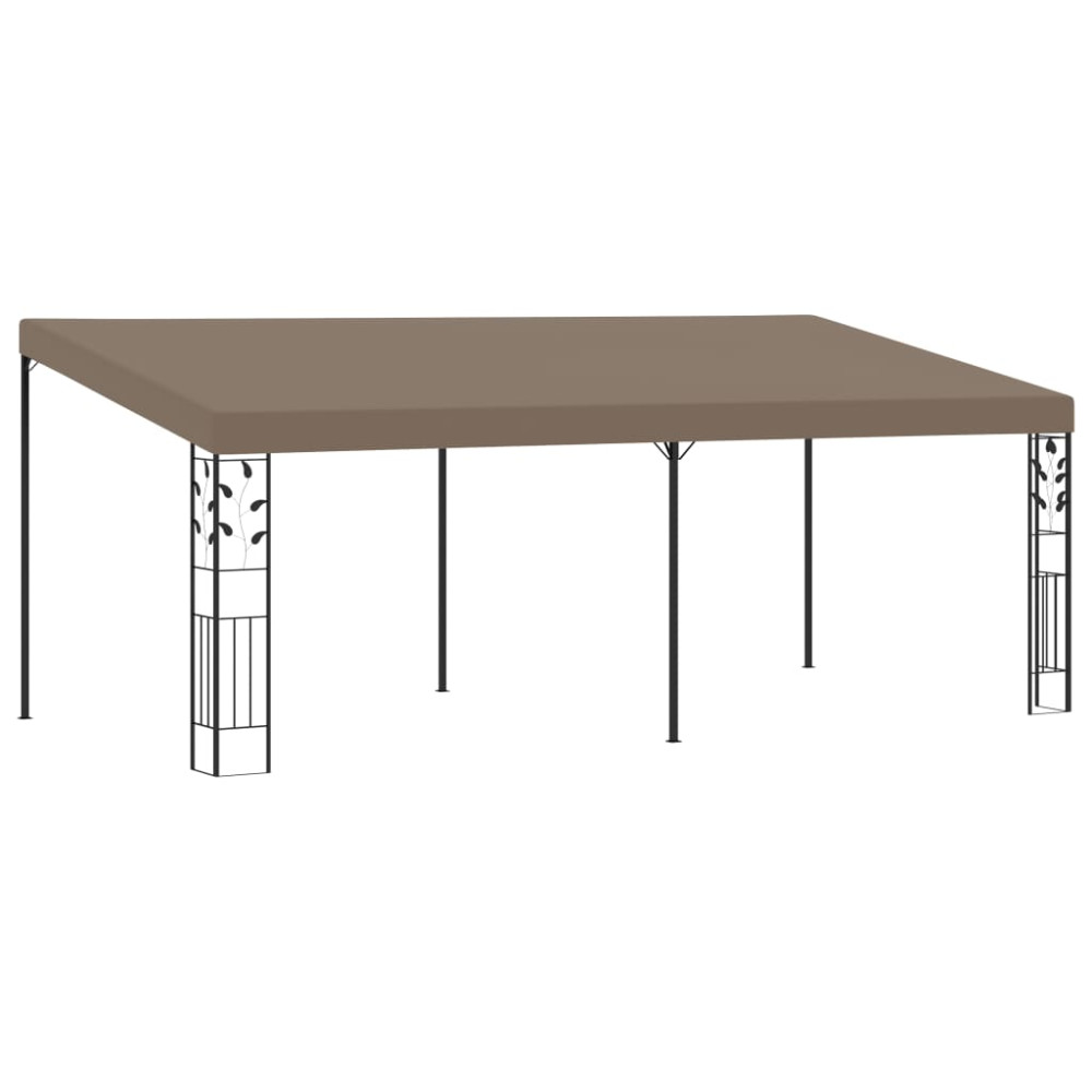 Produktbild för Väggmonterad paviljong 6x3x2,5 m taupe