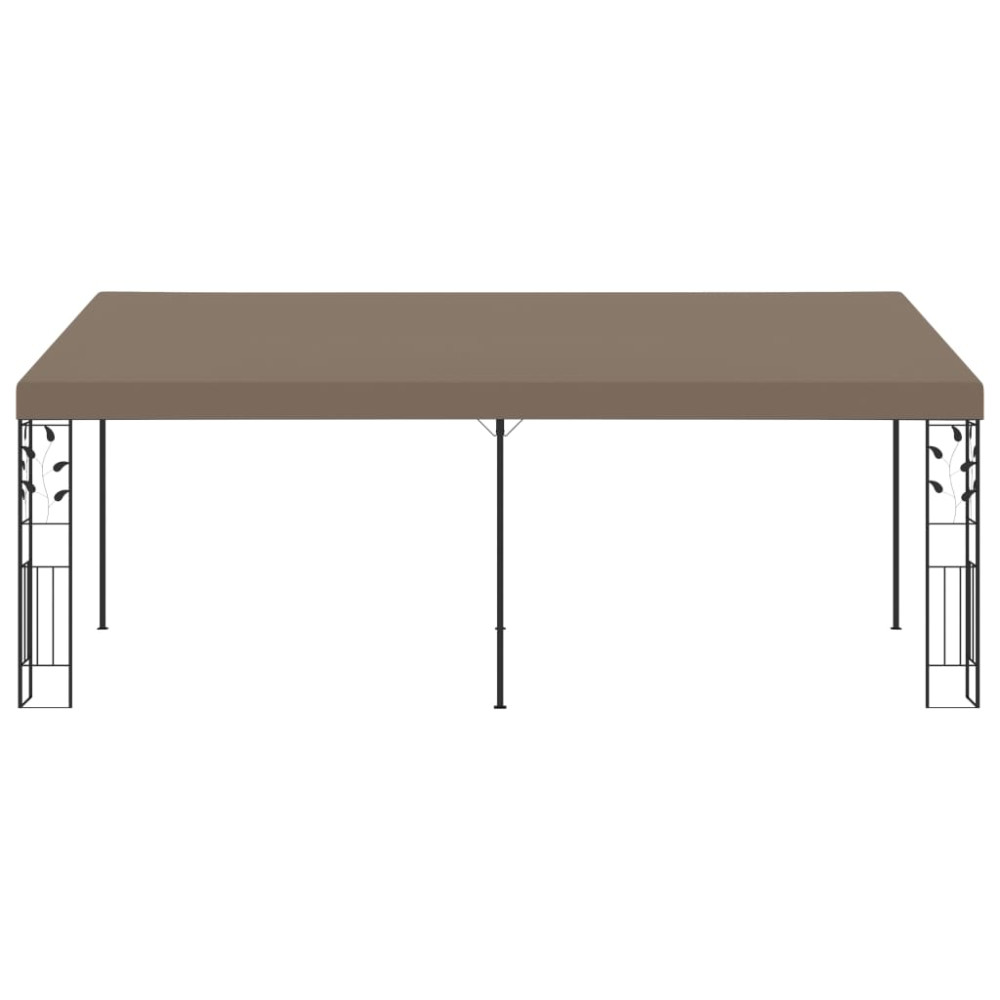 Produktbild för Väggmonterad paviljong 6x3x2,5 m taupe