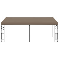 Produktbild för Väggmonterad paviljong 6x3x2,5 m taupe