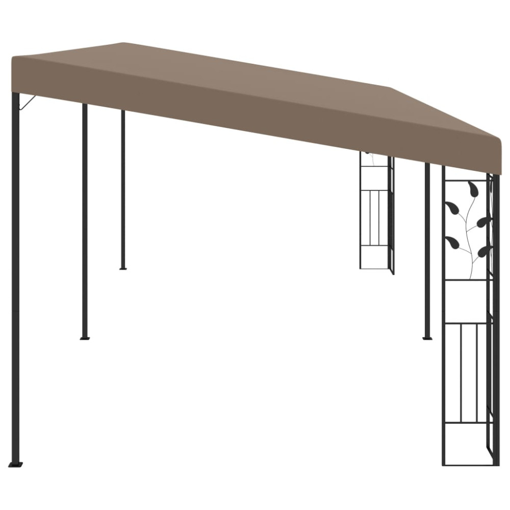 Produktbild för Väggmonterad paviljong 6x3x2,5 m taupe