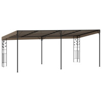 Produktbild för Väggmonterad paviljong 6x3x2,5 m taupe