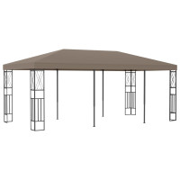 Produktbild för Paviljong 6x3 m taupe tyg