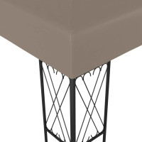Produktbild för Paviljong 6x3 m taupe tyg