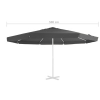 Miniatyr av produktbild för Reservtyg för parasoll antracit 500 cm