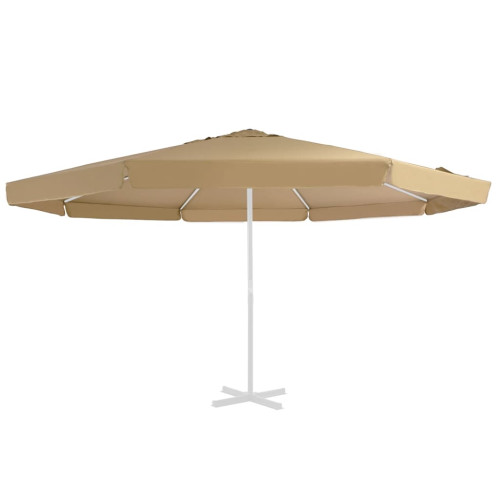 vidaXL Reservtyg för parasoll taupe 500 cm