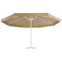 Produktbild för Reservtyg för parasoll taupe 500 cm