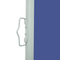 Produktbild för Infällbar sidomarkis 600x160 cm blå